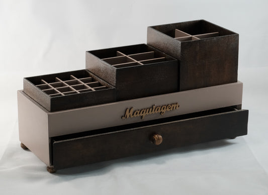 6 porta maquiagem | 13x35cm | R$ 149.99