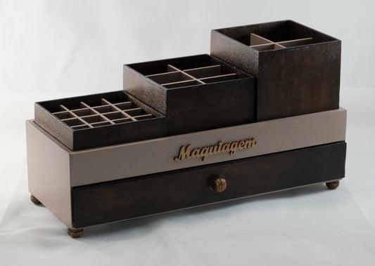 6 porta maquiagem | 13x35cm | R$ 149.99